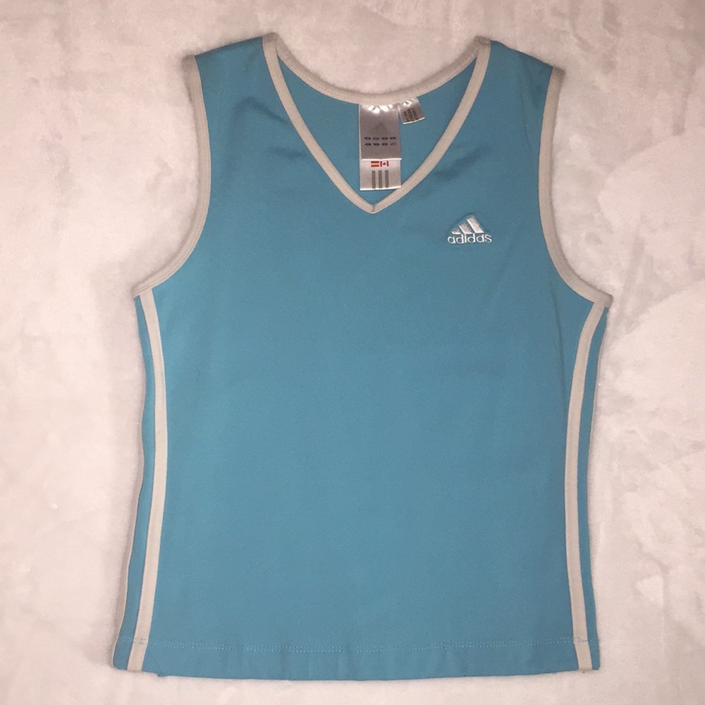 5/$25 🦋 light blue adidas tank top